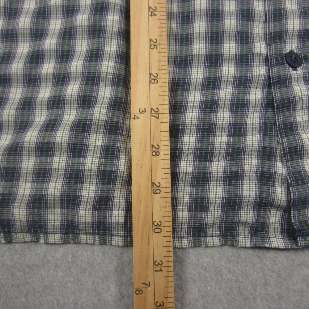 The North Face Shirt Mens XL Blue Tartan Plaid Short Sleeve‎ Lightweight Pocket